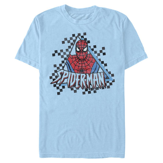 Men's Marvel Spider Checked T-Shirt