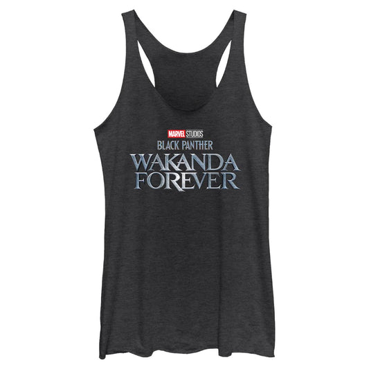 Junior's Marvel Black Panther Wakanda Forever Wakanda Forever Metal Tank Top